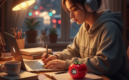 Teknik Pomodoro: Cara Fokus Belajar 25 Menit Anti Distraksi (Terbukti Efektif)